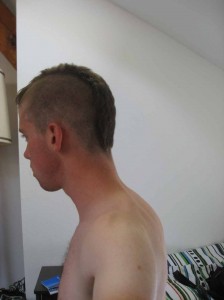 Richie's go fast racing haircut!