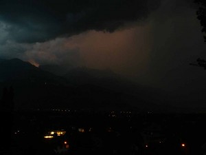 Crazy storm about to hit Vaduz