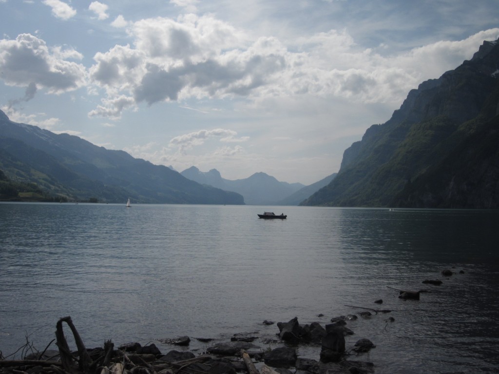 Wallensee for a quick swim