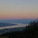 sunset Lake Zurich