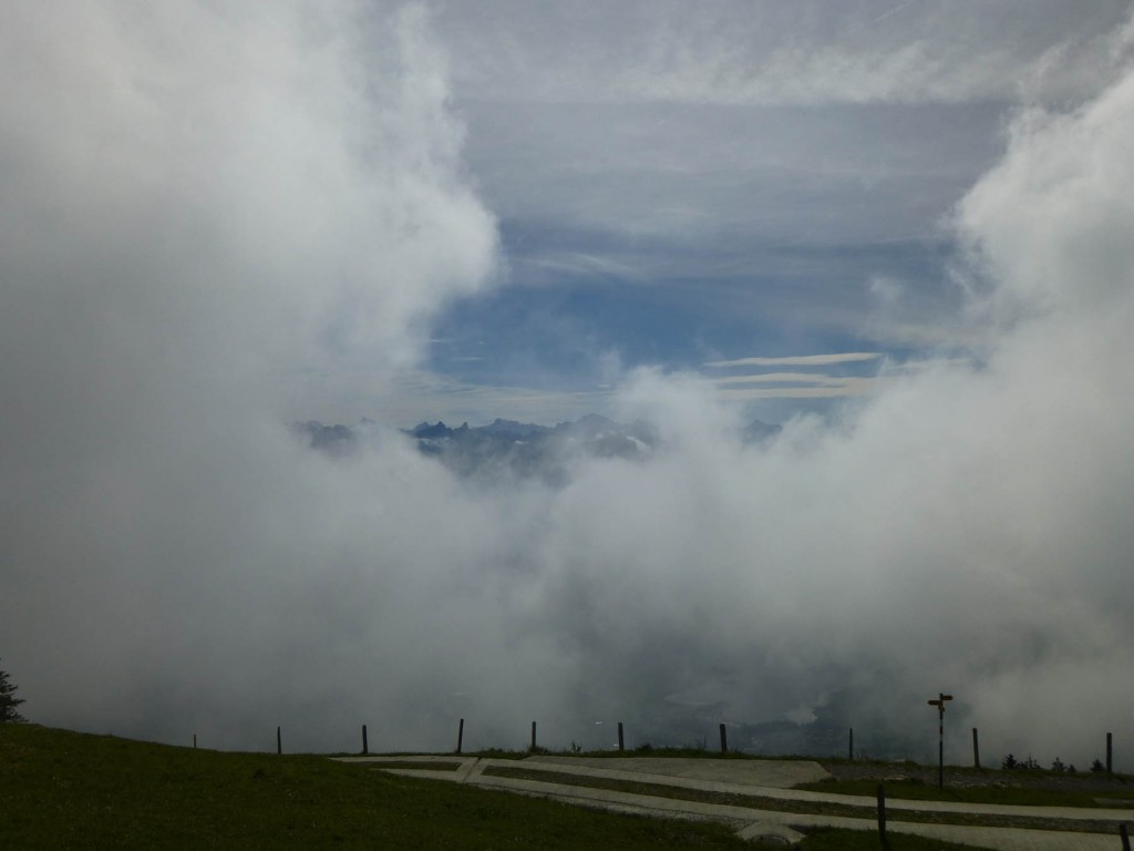 above the clouds